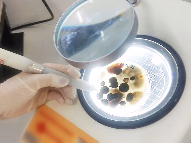 Teste microbiológico do ar